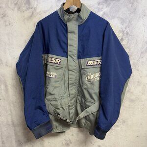 Vintage MSR Enduro Gore-tex Jacket Mens Large Blue/Gray Racing